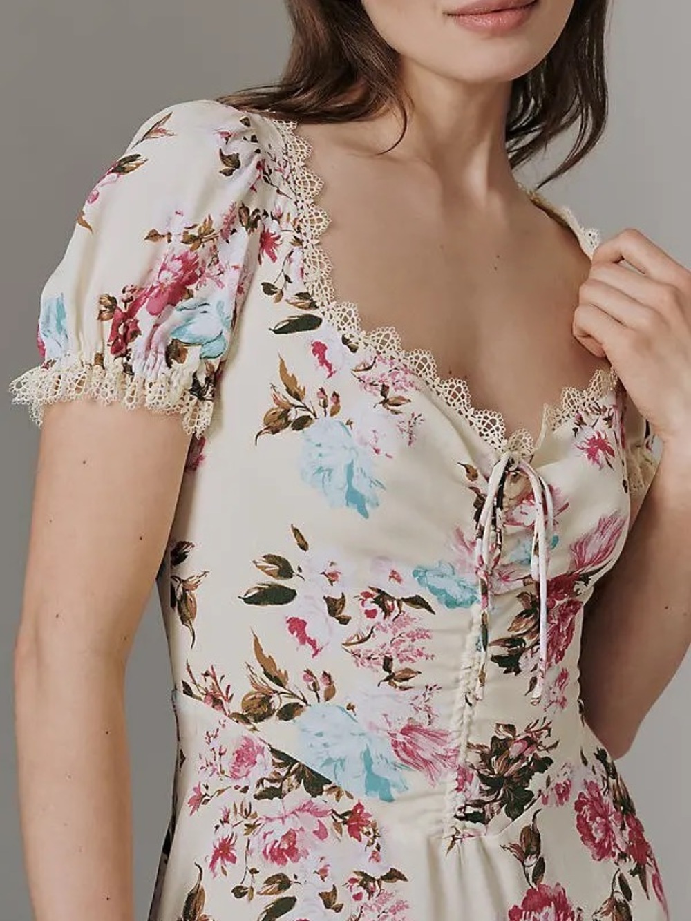 NWT Anthropologie Printed Floral Midi Dress in Pale Yellow Size Women’s Medium P - Picture 2 of 2